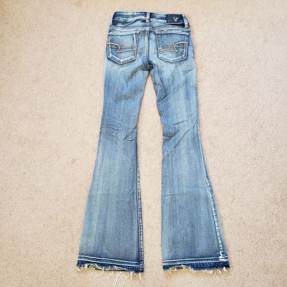 American Eagle Outfitters Blue Flare Jeans - Picture 2 of 11